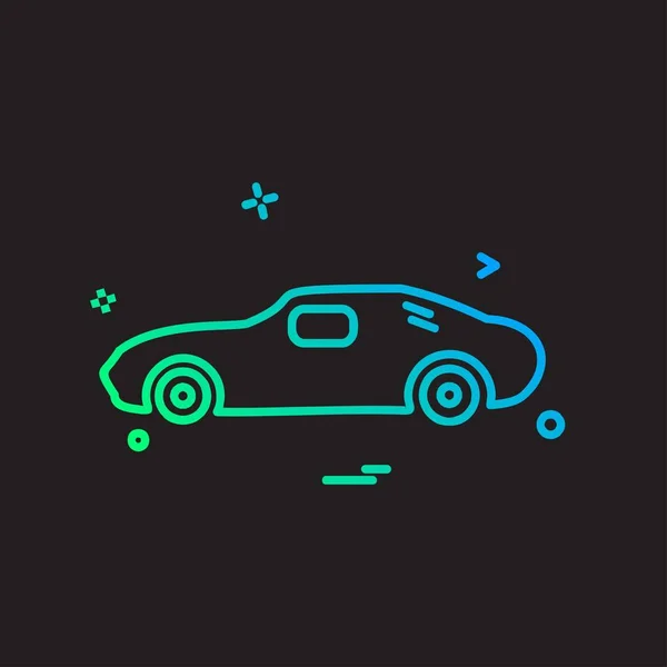 車両アイコン デザイン カラフルなベクトル イラスト — ストックベクタ