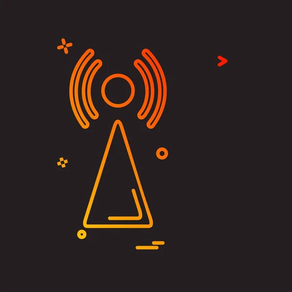 Wifi Icono Diseño Vector — Vector de stock