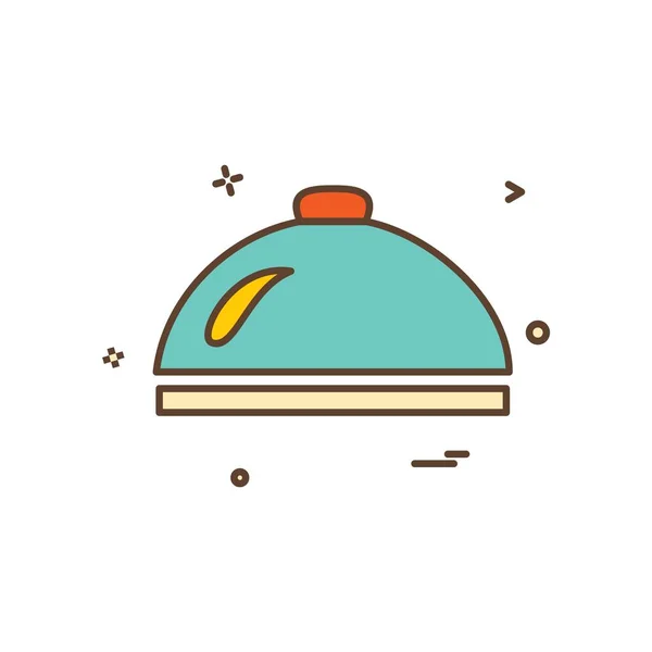 Dish Icon Design Vektor — Stockvektor