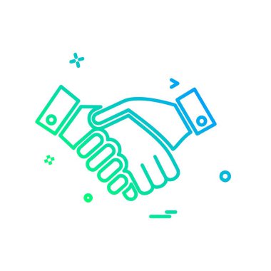 Simge tasarlamak vektör el sallamak