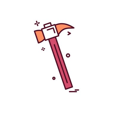 Simge vektör tasarımı çekiç