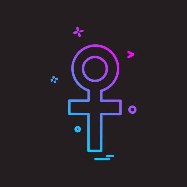 Kadın simge tasarlamak vektör