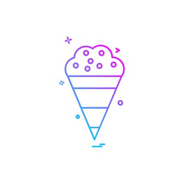 Gıda simgesi tasarım vektörü