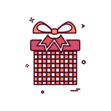 Giftbox simge tasarlamak vektör