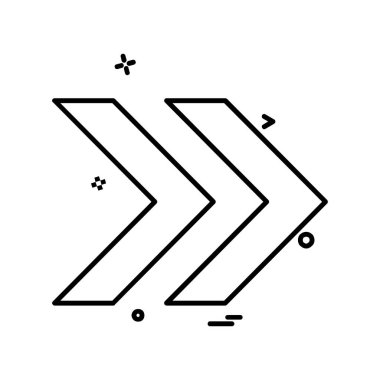 Ok simgesi tasarım vektörü