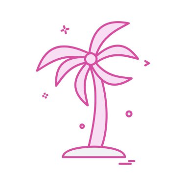 Ağaç simgesi tasarım vektörü