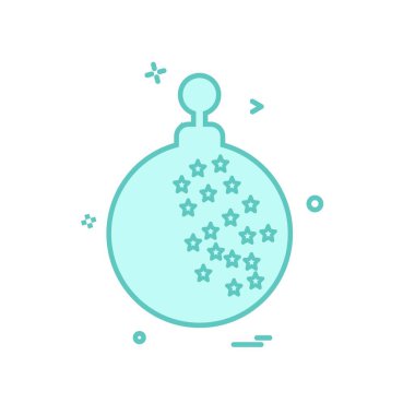 Noel top simge tasarlamak vektör