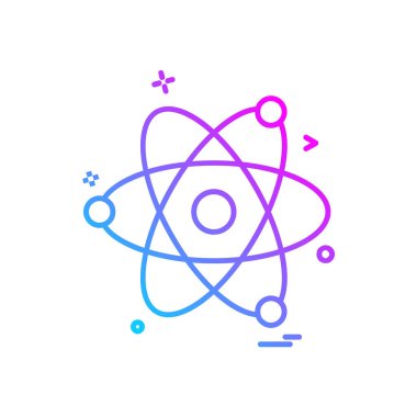 Nükleer simge tasarlamak vektör 