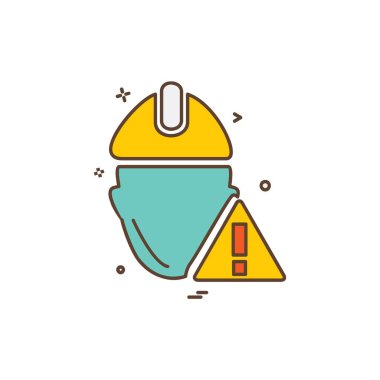 Donanım aracı simgesi tasarım, renkli vektör çizim 