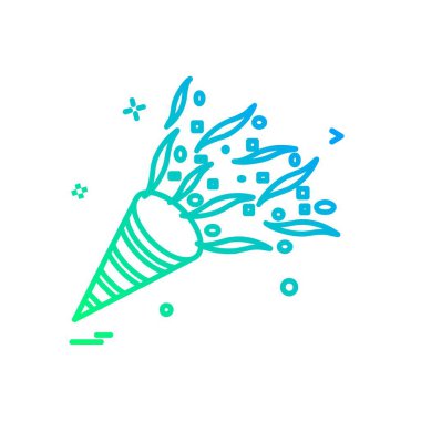 Kutlamalar simge tasarım vektörü