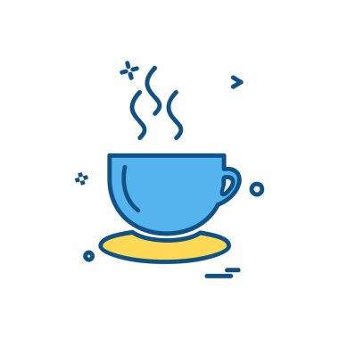 İçki simgesi tasarım, renkli vektör çizim 