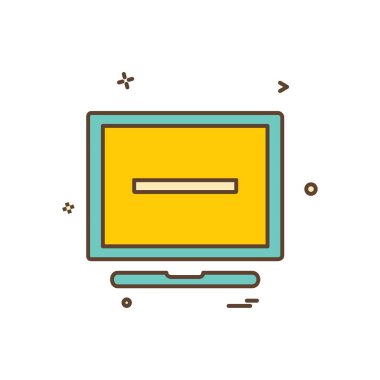 Bilgisayar simgesi tasarım vektörü