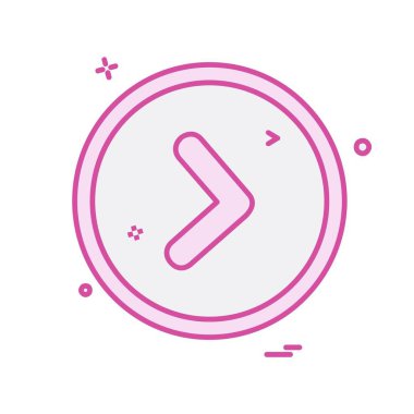 Sağ ok simge tasarlamak vektör