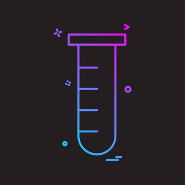 Tüp laboratuvar simge vektör tasarımı 