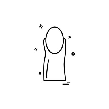 Makyaj simgesi tasarım vektörü