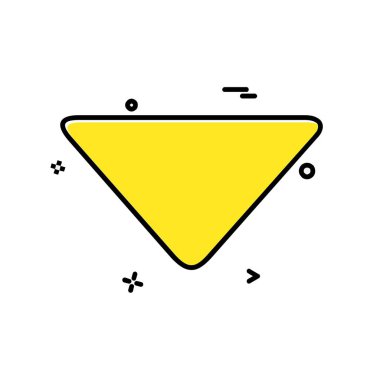 Aşağı ok simgesi tasarım vektörü