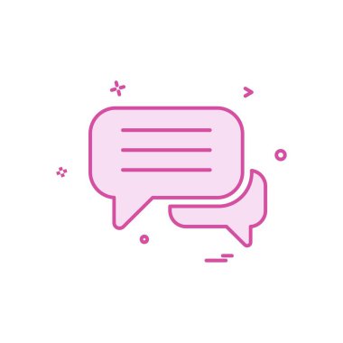 İleti simge tasarlamak vektör