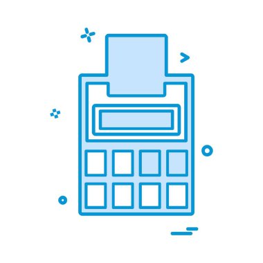 Hesap makinesi simgesi tasarım vektörü 