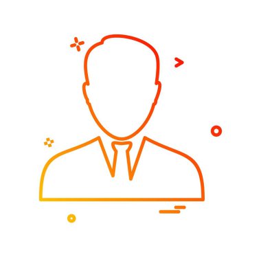 Avatar erkek simge tasarım vektörü