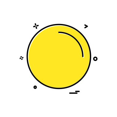 Güneş simgesi tasarım, renkli vektör çizim