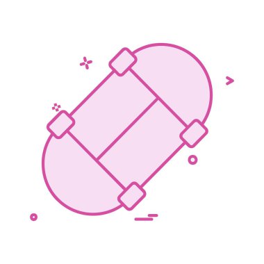 Simge tasarlamak vektör paten kurulu 