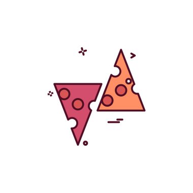 Gıda simgesi tasarım vektörü