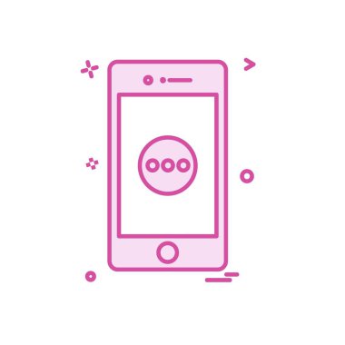 Akıllı Telefon Simgesi Tasarım Vektörü