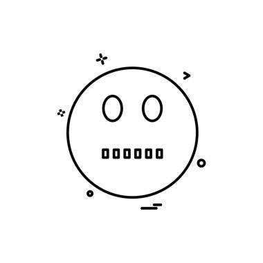 Emoji simgeleri tasarım vektörü 