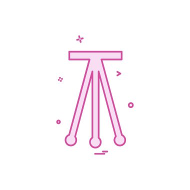 Tripod simge tasarım vektörü
