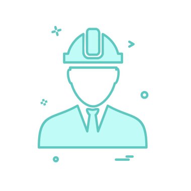 Erkek avatar simge tasarlamak vektör