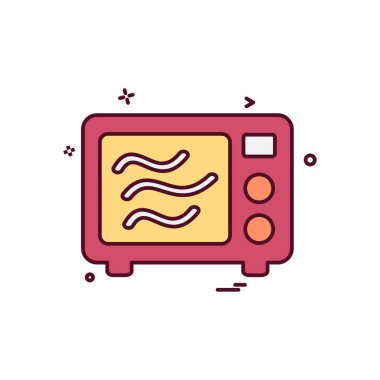 Mutfak simgesi tasarım vektörü 