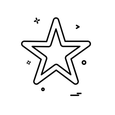 Beyaz arka plan üzerinde yıldız daire basit simgesi