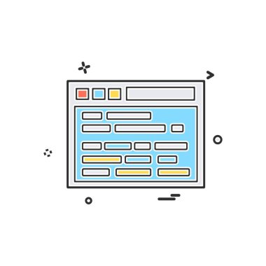 Web sitesi simge tasarlamak vektör