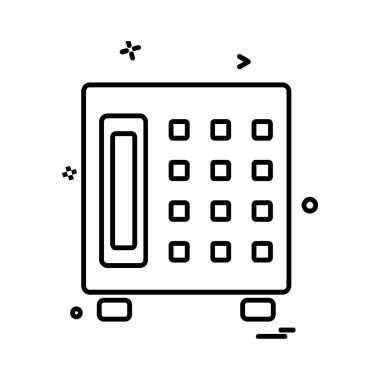 Güvenli simge tasarlamak vektör 