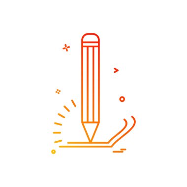 Kalem simgesi tasarım vektörü