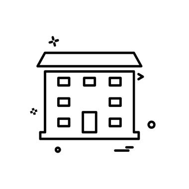 Emlak simgesi tasarım vektörü