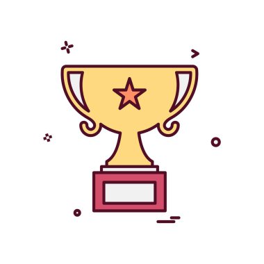 Ödül simgesi tasarım vektörü