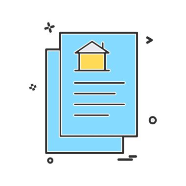 Emlak simge tasarlamak vektör