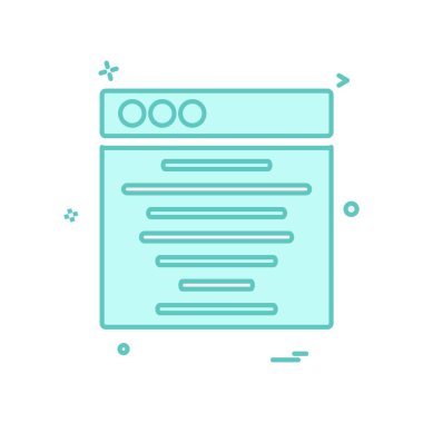 Web düzeni simge tasarım vektörü