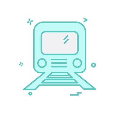 Tren simge tasarlamak vektör