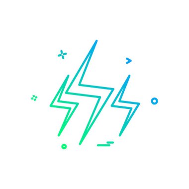 Flash simgesi tasarım vektörü