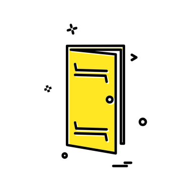 Kapı simge tasarlamak vektör