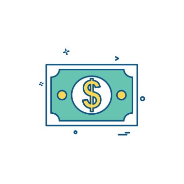 Doları simge tasarlamak vektör 