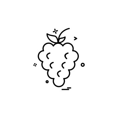 Meyve simgesi tasarım vektörü