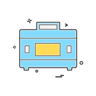 Çanta simge tasarlamak vektör