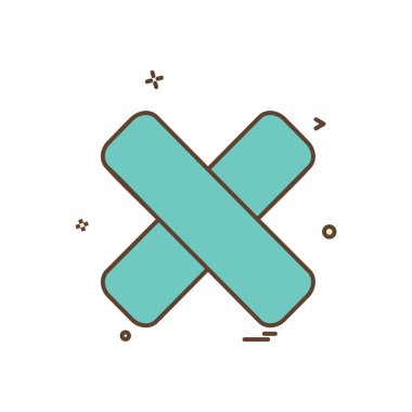 Simge tasarım vektörünü kapat