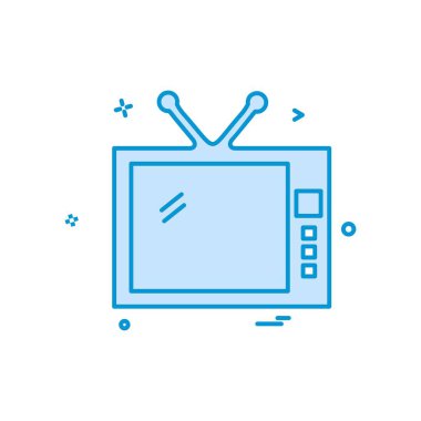 TV simgesi tasarım vektörü