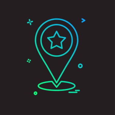 Navigasyon simgesi tasarım vektörü