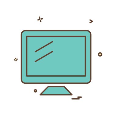 Bilgisayar simgesi tasarım vektörü