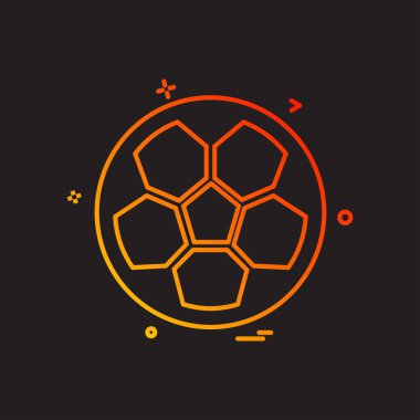 Futbol ikonu tasarım vektörü